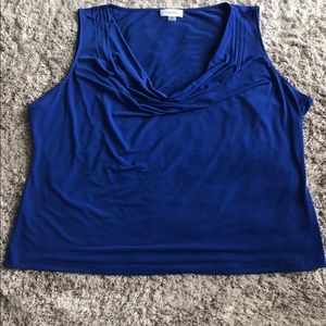 Calvin Klein sleeveless top in royal blue